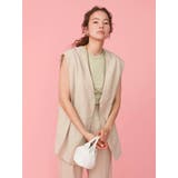 リネン混ノースリデザインベスト | Ungrid | 詳細画像1