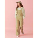 バイカラーステッチサロペット | Ungrid | 詳細画像3 