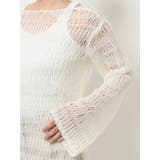 バックオープン透かし編みニットワンピース | Ungrid | 詳細画像14 