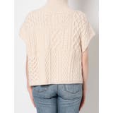 パッチワークケーブルニットベスト | Ungrid | 詳細画像12 