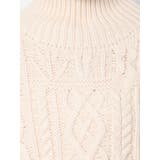 パッチワークケーブルニットベスト | Ungrid | 詳細画像13 