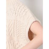 パッチワークケーブルニットベスト | Ungrid | 詳細画像14 