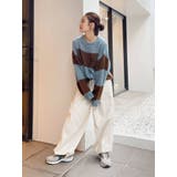 ワイドボーダーニット | Ungrid | 詳細画像4 