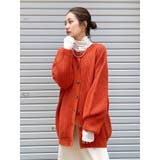 オレンジ | BRiCO ルーズニットカーデ | Ungrid