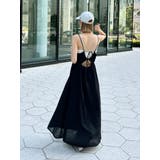 ブラック | ふくれジャカードキャミワンピース | Ungrid