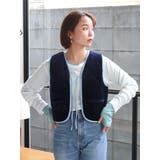 リバーシブルベロアベスト | Ungrid | 詳細画像25 