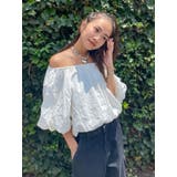 オフホワイト | オフショルボリュームブラウス | Ungrid