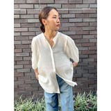 2wayタックハーフスリーブブラウス | Ungrid | 詳細画像3 