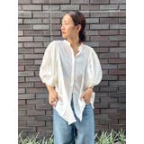 オフホワイト | 2wayタックハーフスリーブブラウス | Ungrid