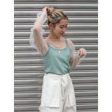 チュールショートロングスリーブTee | Ungrid | 詳細画像8 