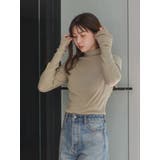 ミディアムグレー | ハイネックシアーロングスリーブTee | Ungrid