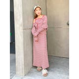 レッド | 【WEB限定】レイヤードテレコキャミワンピース | Ungrid