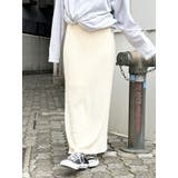オフホワイト | ミックスヤーンニットタイトスカート? | Ungrid