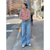 フレアスリーブフィットボーダーニット | Ungrid | 詳細画像17 