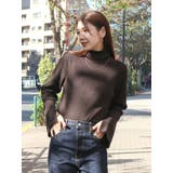 フレアスリーブフィットボーダーニット | Ungrid | 詳細画像2 