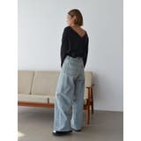 ハイツイストＶネックロングスリーブTee | Ungrid | 詳細画像13 