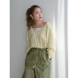 ハイツイストＶネックロングスリーブTee | Ungrid | 詳細画像3 