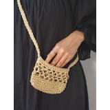 ベージュ | 透かし編みミニショルダーバッグ | Ungrid