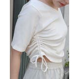 サイドギャザーショートTee | Ungrid | 詳細画像11 