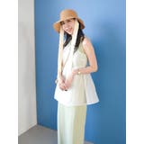 オフホワイト | コットンオーガンジーキャミ | Ungrid