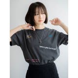 チャコールグレー | ミックスロゴデザインTee | Ungrid