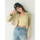 ピスタチオ | カットオフデザインショートジャケット | Ungrid