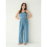 サイドオープンデニムサロペット | Ungrid | 詳細画像3 