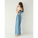 サイドオープンデニムサロペット | Ungrid | 詳細画像4 