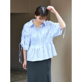 ギャザーデザインハーフスリーブシャツ | Ungrid | 詳細画像18