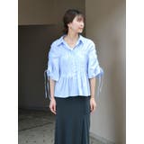 ギャザーデザインハーフスリーブシャツ | Ungrid | 詳細画像19