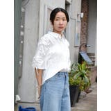 ギャザーデザインハーフスリーブシャツ | Ungrid | 詳細画像21