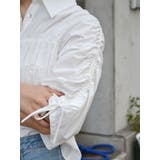 ギャザーデザインハーフスリーブシャツ | Ungrid | 詳細画像23