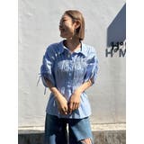 ギャザーデザインハーフスリーブシャツ | Ungrid | 詳細画像36