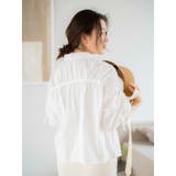 ギャザーデザインハーフスリーブシャツ | Ungrid | 詳細画像4