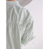 ギャザーデザインハーフスリーブシャツ | Ungrid | 詳細画像43