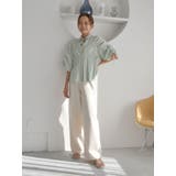 ギャザーデザインハーフスリーブシャツ | Ungrid | 詳細画像44