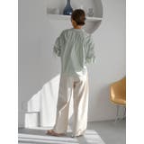 ギャザーデザインハーフスリーブシャツ | Ungrid | 詳細画像45