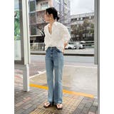 ギャザーデザインハーフスリーブシャツ | Ungrid | 詳細画像50