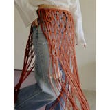 ブラウン | マクラメフリンジスカート | Ungrid