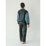 フェイクレザードッキングデニム | Ungrid | 詳細画像12