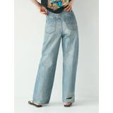 ハイウエストルーズストレートデニム | Ungrid | 詳細画像3 