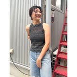 ブラック | テープヤーンアメスリニットタンクトップ | Ungrid