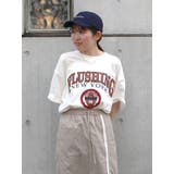 オフホワイト | カレッジロゴビッグTee | Ungrid