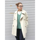 アイボリー | ハイネックミドル丈コート | Ungrid