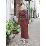 【WEB限定】フレアスリーブテレコフィットワンピース | Ungrid | 詳細画像34 