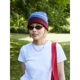 ボルドー | ボーダーニット帽 | Ungrid