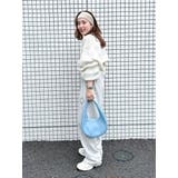 透かし編みボーダーショートニット | Ungrid | 詳細画像18 