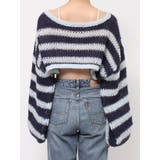 透かし編みボーダーショートニット | Ungrid | 詳細画像22 