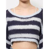 透かし編みボーダーショートニット | Ungrid | 詳細画像23 