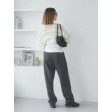 透かし編みボーダーショートニット | Ungrid | 詳細画像7 